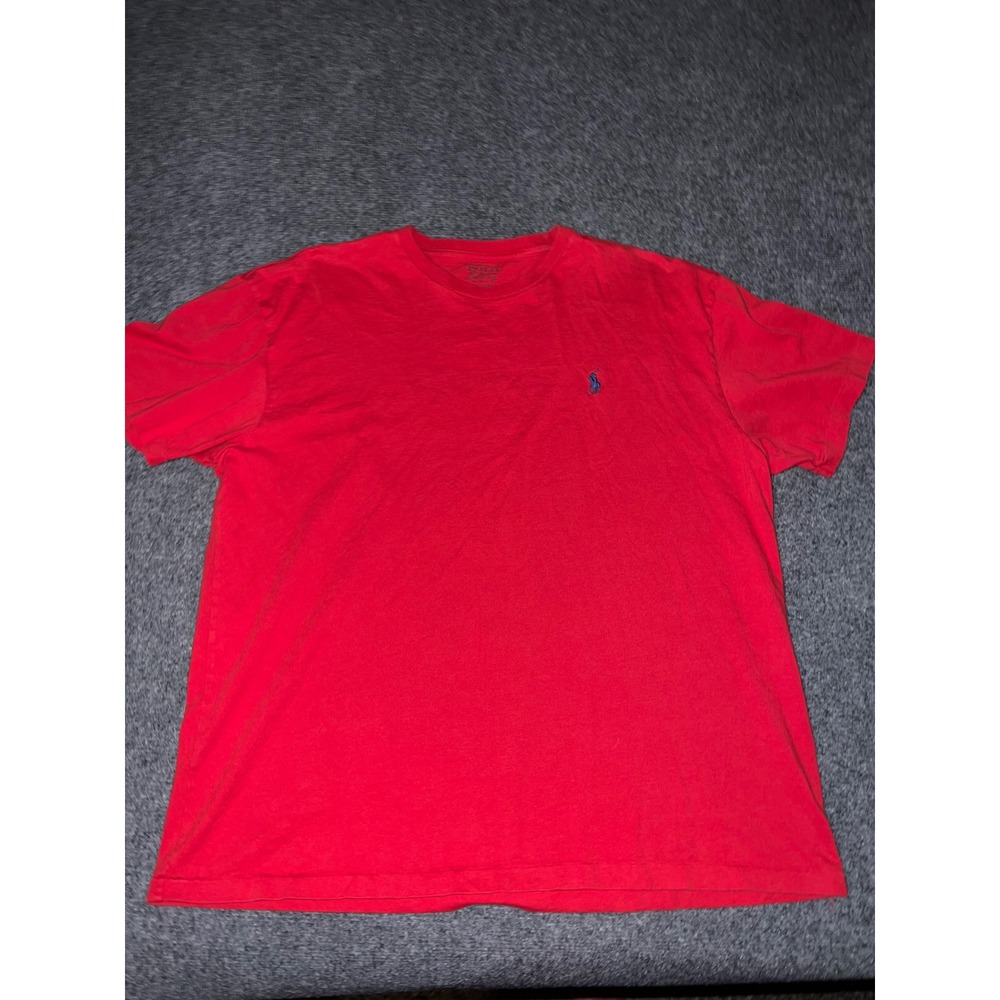 Polo Ralph Lauren Mens Medium Red Short Sleeve Cotton Pony Logo T-Shirt